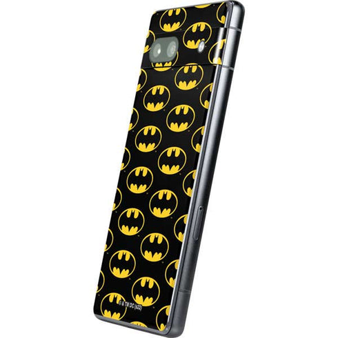 DC Comics Batman Logo Pattern Google Pixel 7a Skin